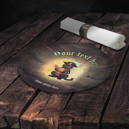 不思議な海賊の猫は、古代の謎を解き明かす ペーパープレート