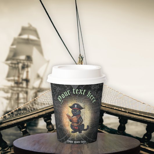 不思議な海賊の猫は、古代の謎を解き明かす 紙コップ