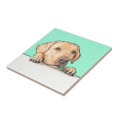 不思議な犬 タイル (側面)