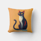 不思議な猫 クッション (正面)