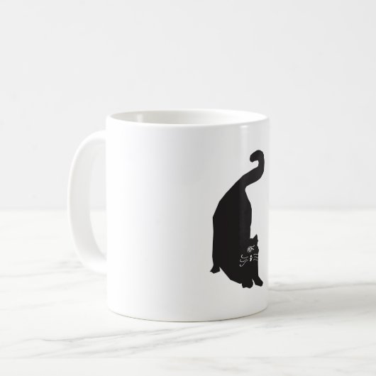 不思議な猫 コーヒーマグカップ (正面左)