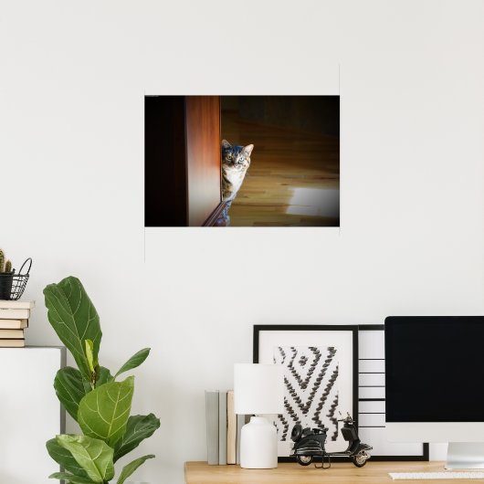 不思議な猫 ポスター (ホームオフィス)