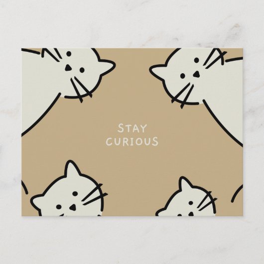 不思議な猫 ポストカード (正面)