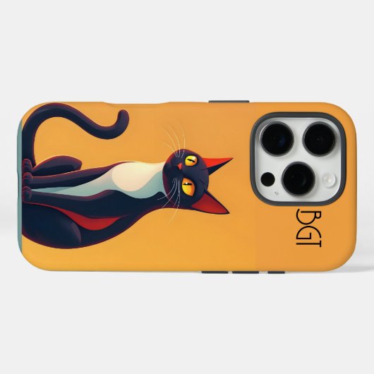 不思議な猫 Case-Mate iPhoneケース (裏面 (横))