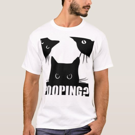 不思議な猫 Tシャツ (正面)