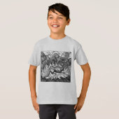 不思議な生き物のサラマンダーシャツ Tシャツ (正面フル)