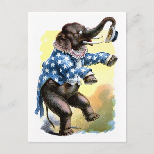 不思議な生き物 – 象 ポストカード (正面)