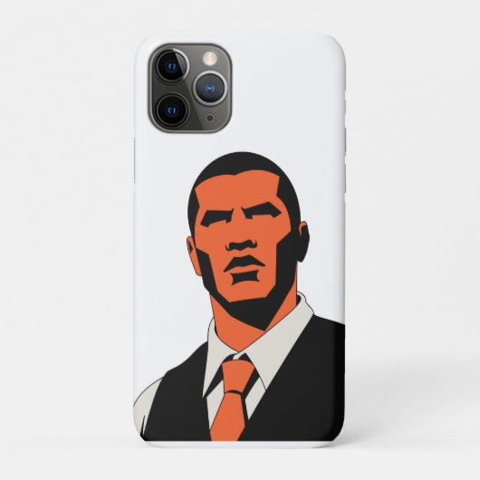 不思議な男性の表情 Case-Mate iPhoneケース (裏)
