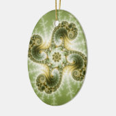 不思議な触手 – Fractal Art セラミックオーナメント (左)
