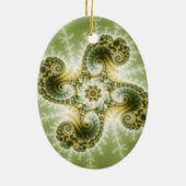 不思議な触手 – Fractal Art セラミックオーナメント (裏面)