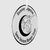 不思議な雑誌の宇宙のユニコーンのオーナメント オーナメント (正面)