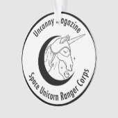 不思議な雑誌の宇宙のユニコーンのオーナメント オーナメント (正面)