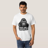 不思議な顔して何見てんのTシャツ Tシャツ (正面フル)