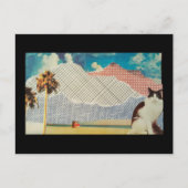 不思議な風景の中の猫 ポストカード (正面)