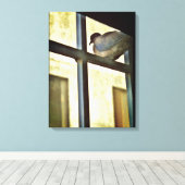 不思議な鳩 キャンバスプリント (インサイチュ (ウッドフロア))