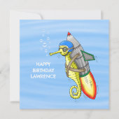 不思議な黄色のロケットかいす カード (正面)