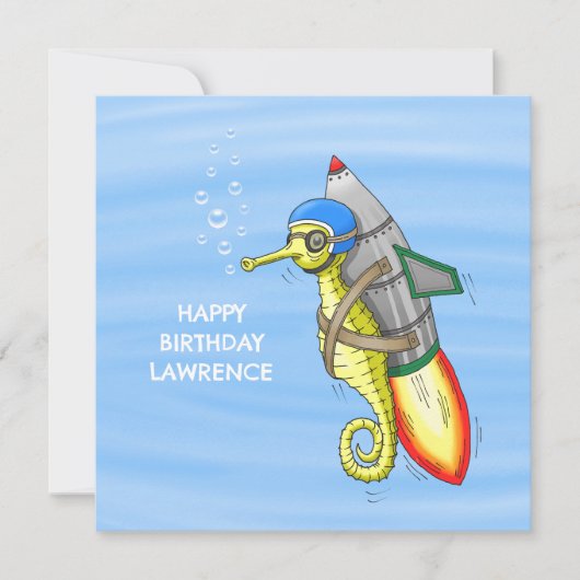 不思議な黄色のロケットかいす カード (正面)