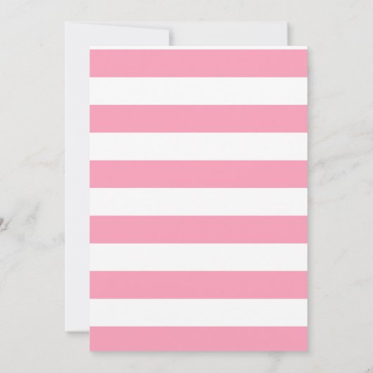 不思議な黒猫 | ストライプ | 誕生日パーティー 招待状 (裏面)