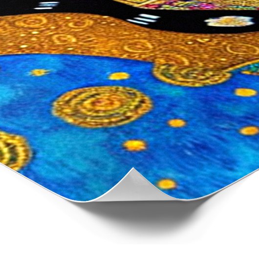 不思議な黒猫 ポスター (角)