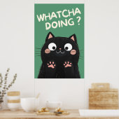 不思議な黒猫 ポスター (キッチン)