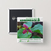 不思議なAdirondackボタン（アンパサンド・トリリウム） 缶バッジ (正面&裏面)
