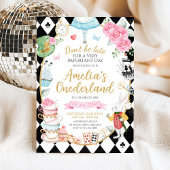 不思議のワンダーランドの誕生日招待状 招待状