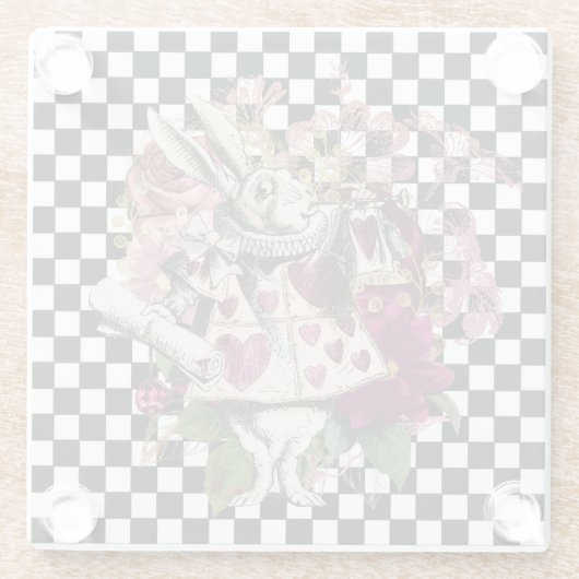 不思議の国うさぎのアリス ガラスコースター (裏面)