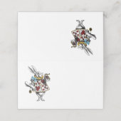 不思議の国うさぎの赤いアリス プレイスカード (外部開封)