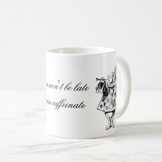 不思議の国でアリスが好きな人のためのコーヒーマグ。 コーヒーマグカップ (正面右)