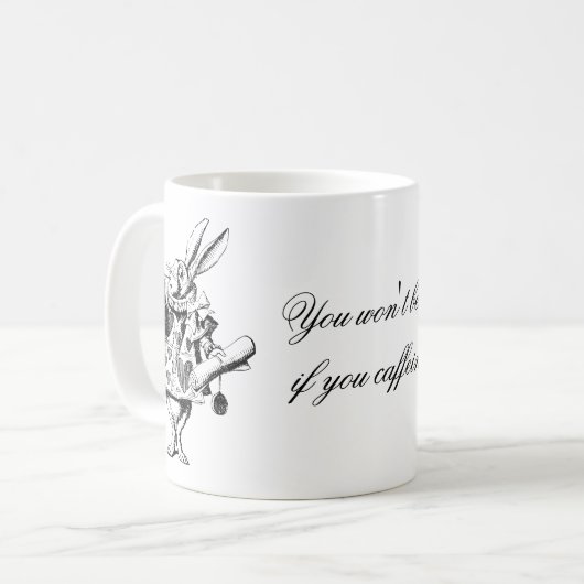 不思議の国でアリスが好きな人のためのコーヒーマグ。 コーヒーマグカップ (正面左)