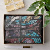 不思議の国で染色されたガラスの切り離しアリス 薄葉紙 (ギフト)