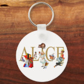 不思議の国と友人のアリス キーホルダー (正面)