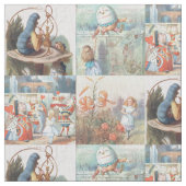 不思議の国と鏡の国のアリス ファブリック (クローズアップ)