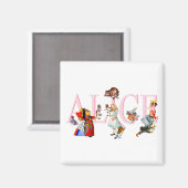 不思議の国にいるアリスとその友だち マグネット (正面/裏面)