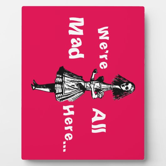 不思議の国にアリスが手足を伸ばし フォトプラーク (正面)