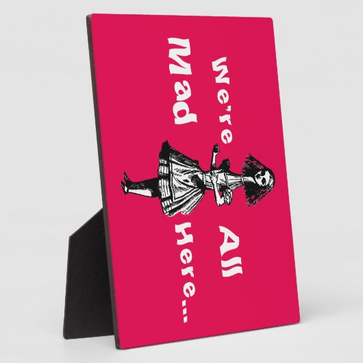 不思議の国にアリスが手足を伸ばし フォトプラーク (側面)