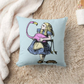 不思議の国に見えるガラスのおとぎ話のアリス クッション (ブランケット)