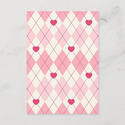 不思議の国のおむつラッフルのアリス エンクロージャーカード (裏面)