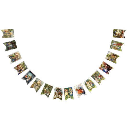 不思議の国のおもしろいのパーティーの旗のアリス バンティングフラッグ (全)