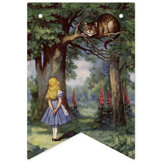 不思議の国のおもしろいのパーティーの旗のアリス バンティングフラッグ (第2の旗)