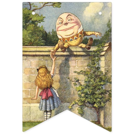 不思議の国のおもしろいのパーティーの旗のアリス バンティングフラッグ (第1の旗)