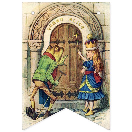 不思議の国のおもしろいのパーティーの旗のアリス バンティングフラッグ (第3の旗)