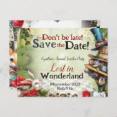 不思議の国のお知らせポストカード ポストカード (正面/裏面)