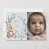 不思議の国のお茶のアリス2歳の誕生日 招待状 (正面)