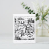 不思議の国のお茶会の誕生日のクラフトアリス 招待状 (スタンド正面)