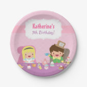 不思議の国のお茶会の誕生日の供給のアリス ペーパープレート (正面)