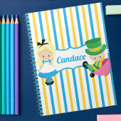 不思議の国のかわいい子どもパーソナライズされたのアリス ノートブック