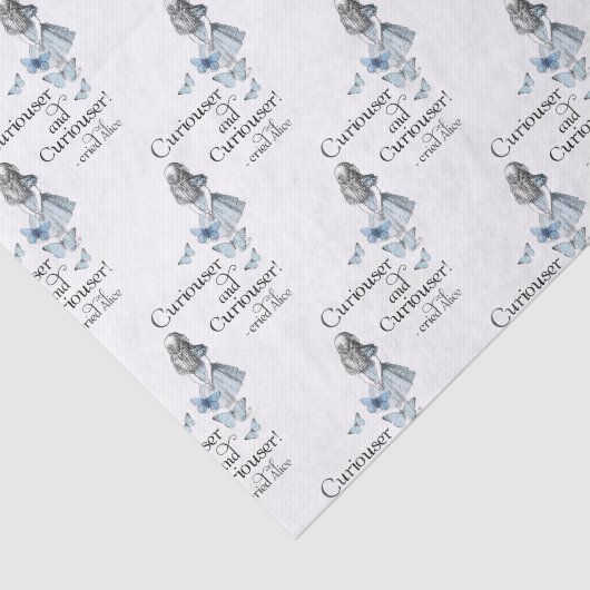 不思議の国のより好奇心が強い蝶ティッシュのアリス 薄葉紙 (詳細)