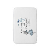 不思議の国のより好奇心が強い蝶Bathの敷物のアリス バスマット (正面縦)