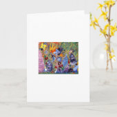 不思議の国のアリインスパイアス絵の挨拶状 カード (黄色い花)